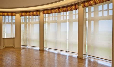Maybe you would like to learn more about one of these? Curved Wall Motorized Roman Shades by www.PerryLuxe.com ...