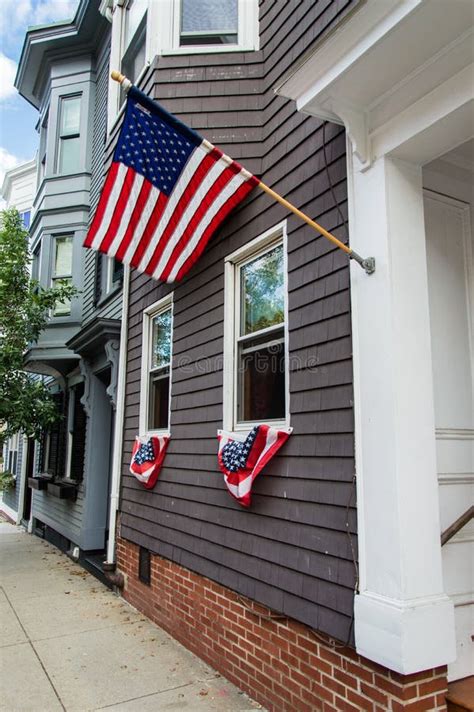 Houses In Bunker Hill Charlestown Boston Stock Image Image Of