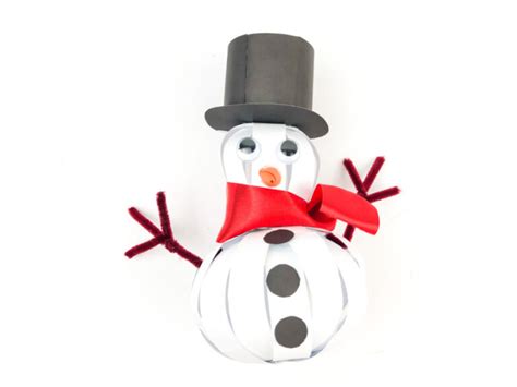Fun Paper Snowman Craft For Kids Mom Does Reviews