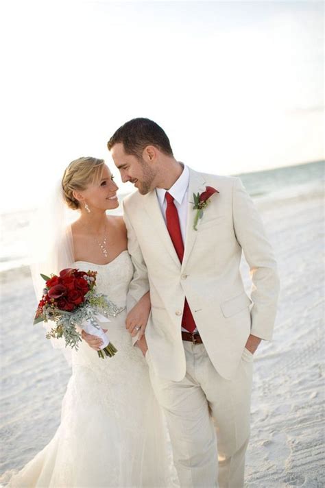 Beach weddings are fantastic but dressing up for them might be tricky. Grooms Beach Wedding Attire for Christmas - OOSILE