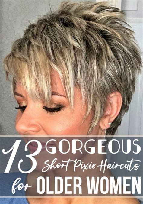 Gorgeous Short Pixie Haircuts For Older Women Short Sassy Haircuts