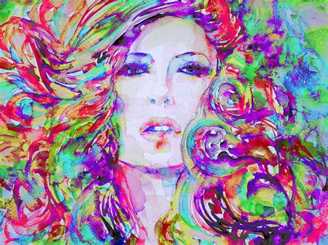 Watercolor Woman32 Painting By Fabrizio Cassetta Fine Art America