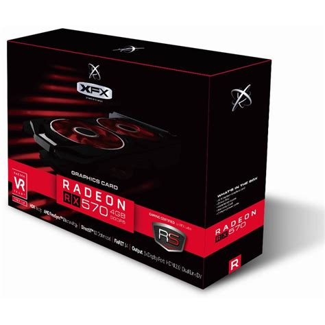 4gb Xfx Radeon Rx 570 Black Edition Aktiv Pcie 30 X16 Retail Rx