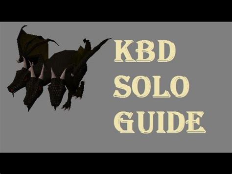 King black dragon solo guides? KBD melee/range solo guide 2007scape - YouTube