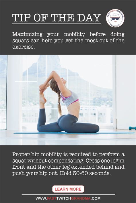 Tip Of The Day Foreverfitscience Tip Of The Day Tips Hip Mobility