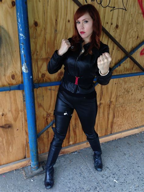 Takes less than a day to create! Lorraine Cink - DIY Black Widow Halloween Costume It's a bit...