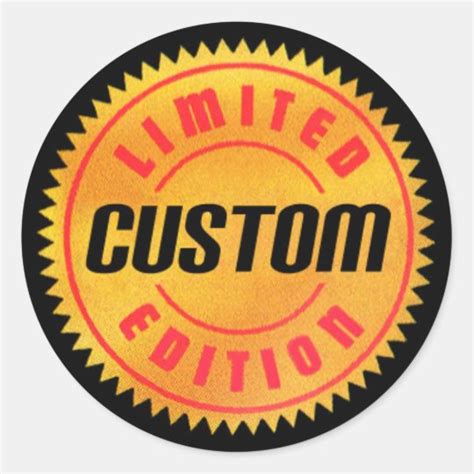 Limited Edition Custom Round Stickers