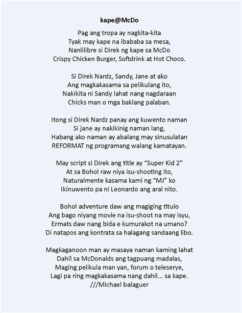 Tula Ng Pasasalamat Makatang Pinoy Tagalog Poems
