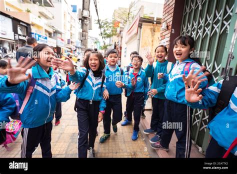 Da Lat Vietnam January 19 2020 Portrait Of Vietnamese Children In