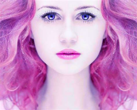 Art Face Pink Girl Coolwallpapersme