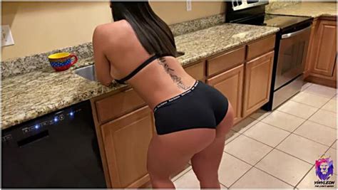 Hot Latina Milf Gets A Rough Fucked In The Kitchen By Her Boyfriend