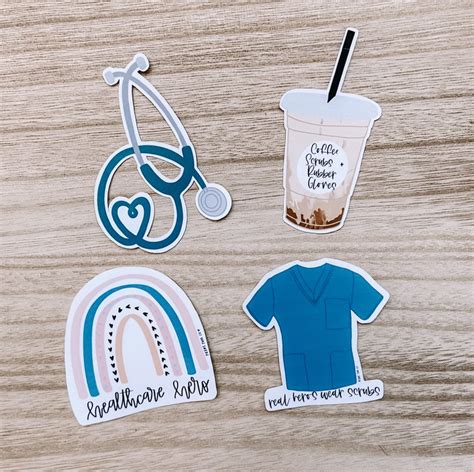Healthcare Sticker Pack Nurse Stickers Doctor Stickers Etsy
