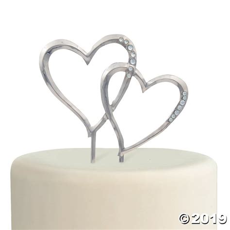 Traditional Hearts Cake Topper 1 Pieces