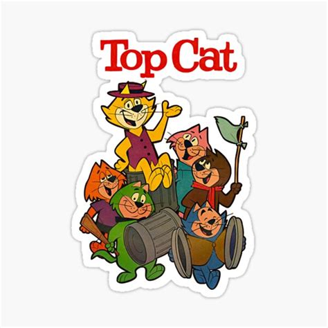 Top Cat Sticker For Sale By Laurencekelly Redbubble