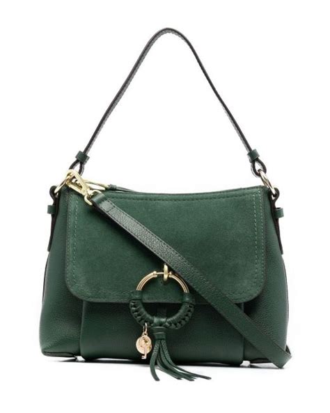 See By Chloé Suede Joan Small Shoulder Bag In Green Lyst
