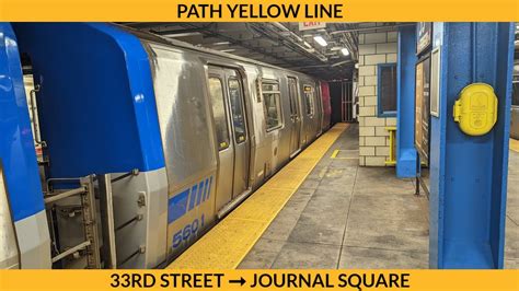 Path Pa 5 Yellow Line Full Ride 33rd Street Journal Square 531