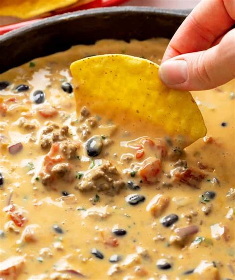 Looking for quick and easy dinner recipes for the family? Velveeta Queso - (Cowboy Queso!) - The Cozy Cook