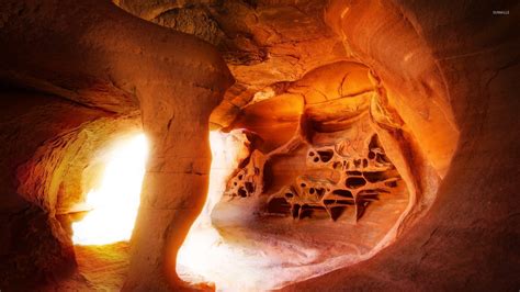 Cave In Valley Of Fire State Park Nevada Wallpaper