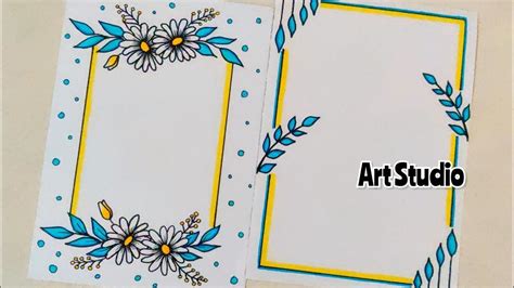 Boarder Designs Page Borders Design Bullet Journal Design Ideas