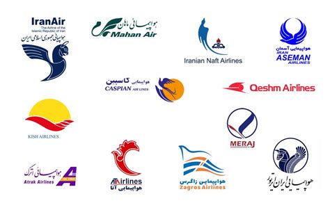 لوگو شرکت‌های هواپیمایی ایرانی آرشیو رایگان استدیو خانه عکس و طرح