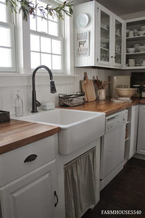 This white cooking space by christina maria. Falling in Love with Farmhouse Style - 1 Happy Heart