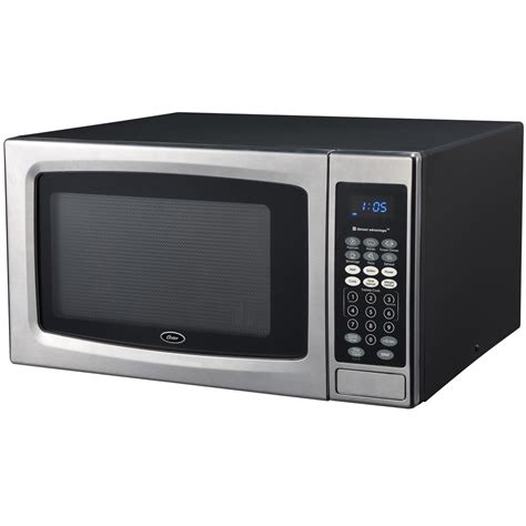 Oster OGZE S Cubic Foot Black And Stainless Steel Microwave