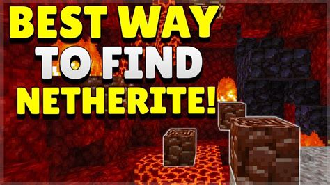 How To Find Netherite In Minecraft Youtube