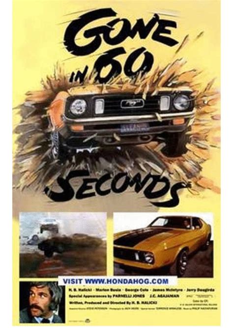 Gone In 60 Seconds 1974 The Classic Original Smach N Crash Movie Poster