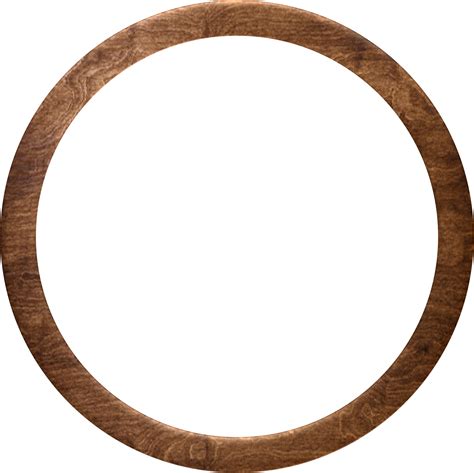 Wooden Round Frame 10984674 Png