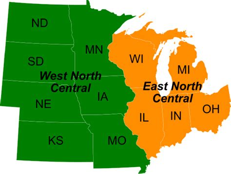 Средний Запад США Midwestern United States Abcdefwiki