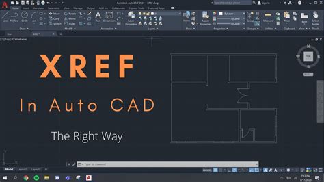 How To Properly Xref In Auto Cad Youtube
