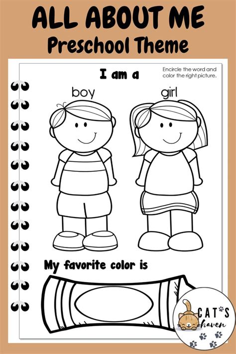 All About Me Worksheets For Preschoolers And Homeschoolers All About