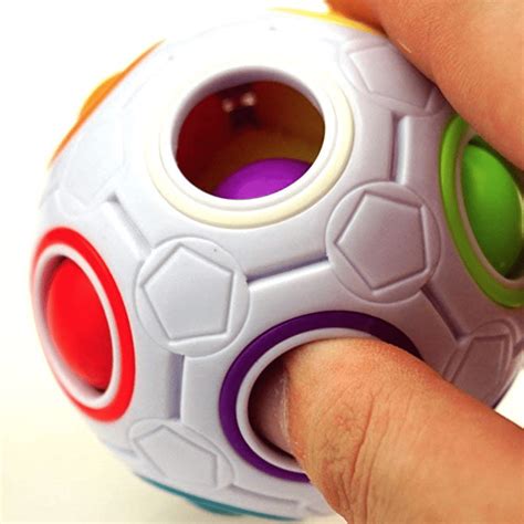 Cuberspeed Rainbow Ball Magic Cube Fidget Toy Puzzle Magic Rainbow Ball Puzzle Fun Fidget