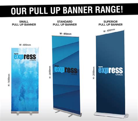 Pull Up Banner Sizes In Inches