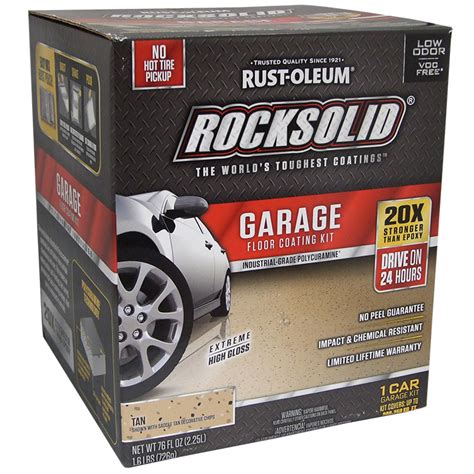 Nwa garage floors is an garage floor epoxy coating and polishing company serving bentonville we are a garage floor coatings company specializing in epoxy flake garage floor coatings and. RockSolid Polycuramine Garage Floor Coating Tan Kit 1 Car ...