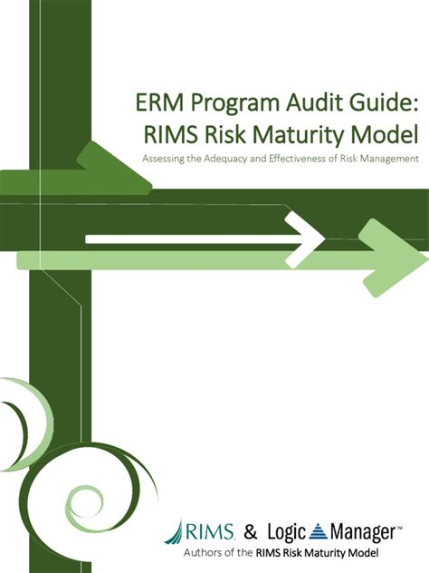 Erm Program Audit Guide Rims Risk Maturity Model Enterprise Risk Management Risk