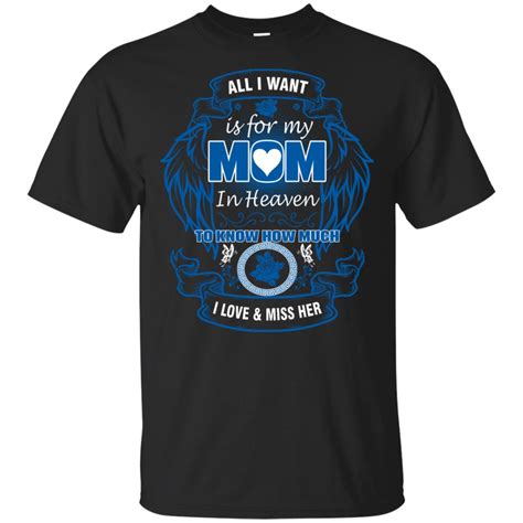 All I Want Is For My Mom In Heaven Shirt Allbluetees
