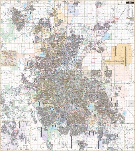 Denver Co Metro Area Wall Map Kappa Map Group