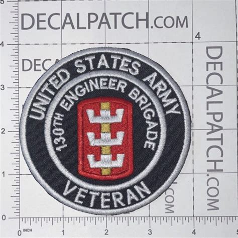 Us Army 130th Engineer Brigade Veteran Patch Decal Patch Co