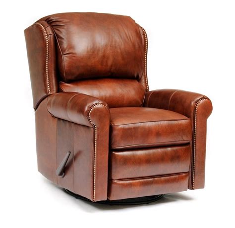 Feel confused finding the best leather recliner chair for your home? 720 Leather Swivel Glider Recliner - Amish Oak Furniture ...