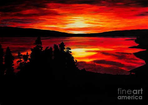 Sunrise At The Lake Painting By Barbara Griffin Fine Art America