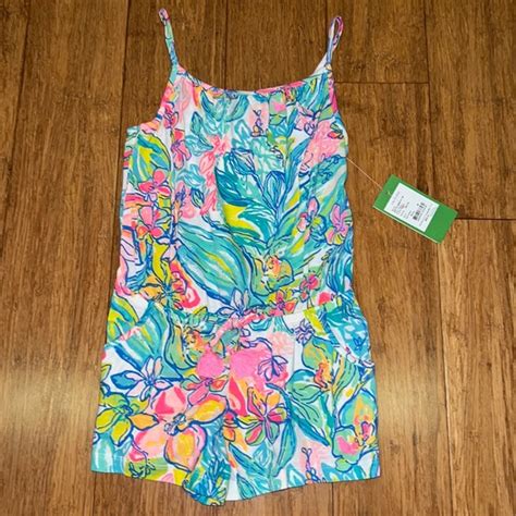 Lilly Pulitzer Bottoms Lilly Pulitzer Girls Aleene Romper In Multi
