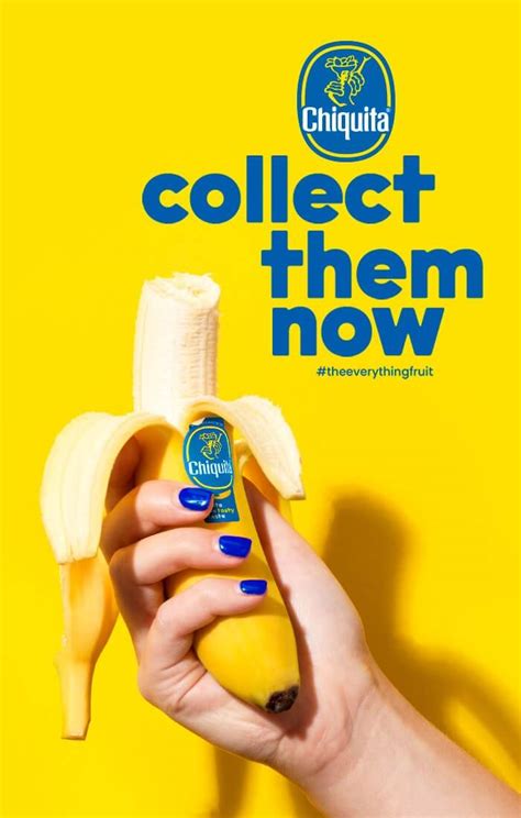 Chiquita Banana The Everything Fruit Stickers Best Taste Top Quality