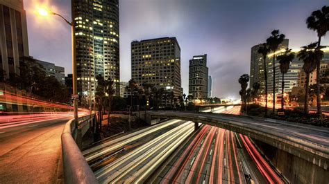 4596688 Lights Hdr Building City Highway Urban Road Los Angeles