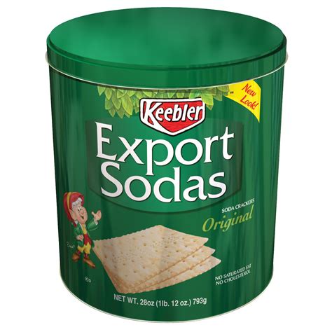 Keebler Export Sodas Original Soda Crackers 28oz Tin | Garden Grocer