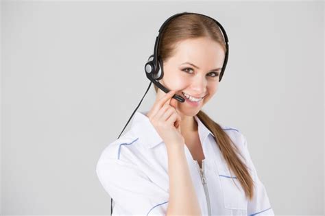Premium Photo Woman Customer Service Worker Call Center Smiling Operator
