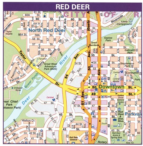Banff Alberta Canada Roads Map Banff City Map With Highways Free Download