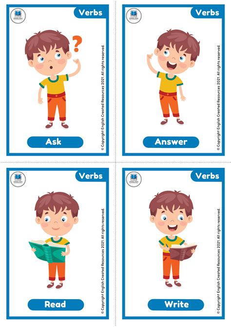 Action Verbs Flashcards