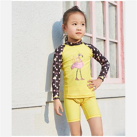 Baby Toddler Girls Rash Guard One Piece Swimsuit Long Sleeve With Upf