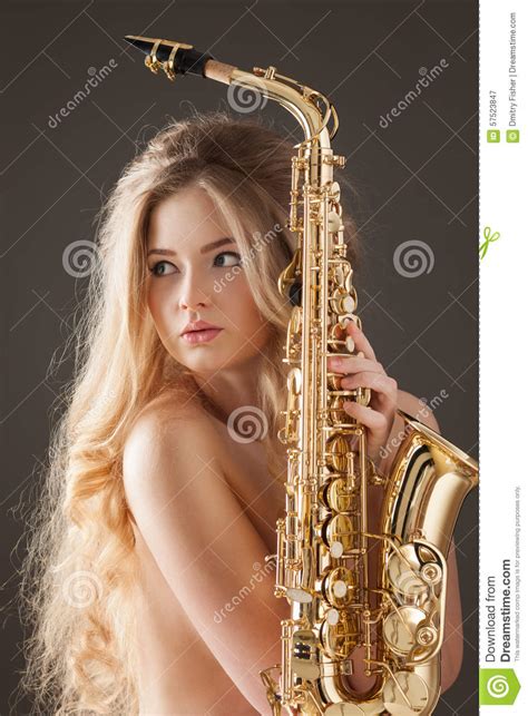 Sax And Sex Stock Image Image Of Beautiful Female 57523847